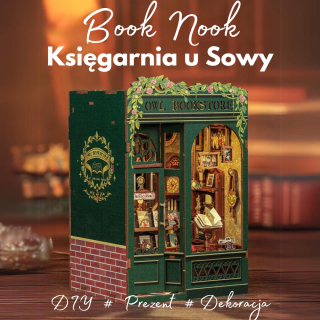 DIY MINIATURE DOM - Księgarnia u Sowy | BookNook | DIY | 3D hádanky